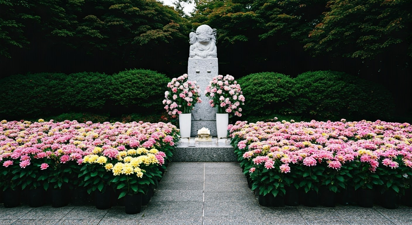 Memorial for Aiko Koo in a peaceful park.
